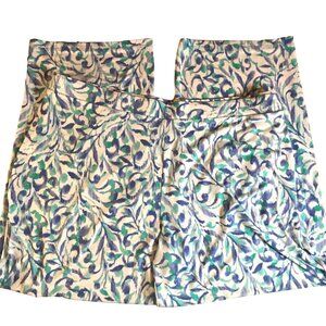 Susan Graver XLP Petite Liquid Knit Pull on Pants Straight Leg A574058 Blue/Turq